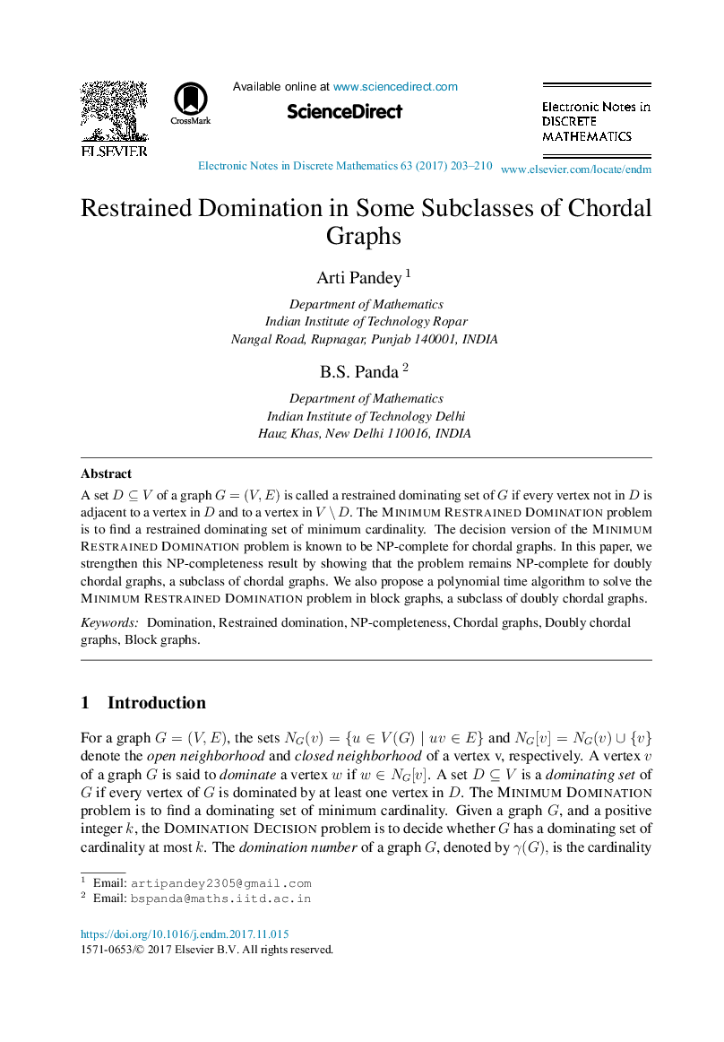 Restrained Domination in Some Subclasses of Chordal Graphs