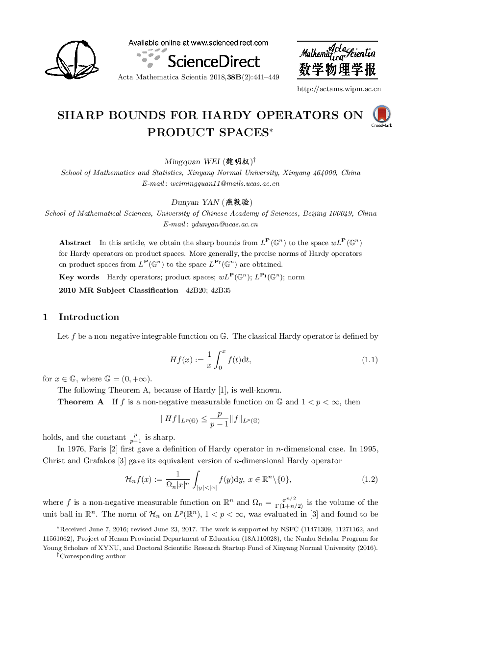 Sharp bounds for Hardy operators on product spaces