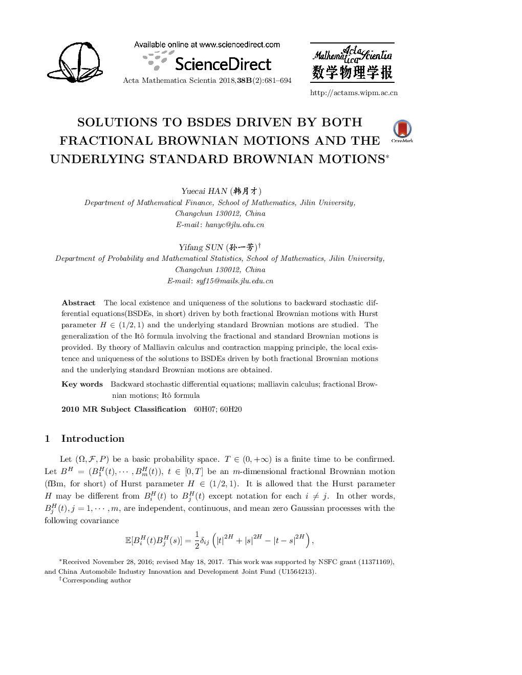 Solutions to BSDEs driven by both fractional Brownian motions and the underlying standard Brownian Motions