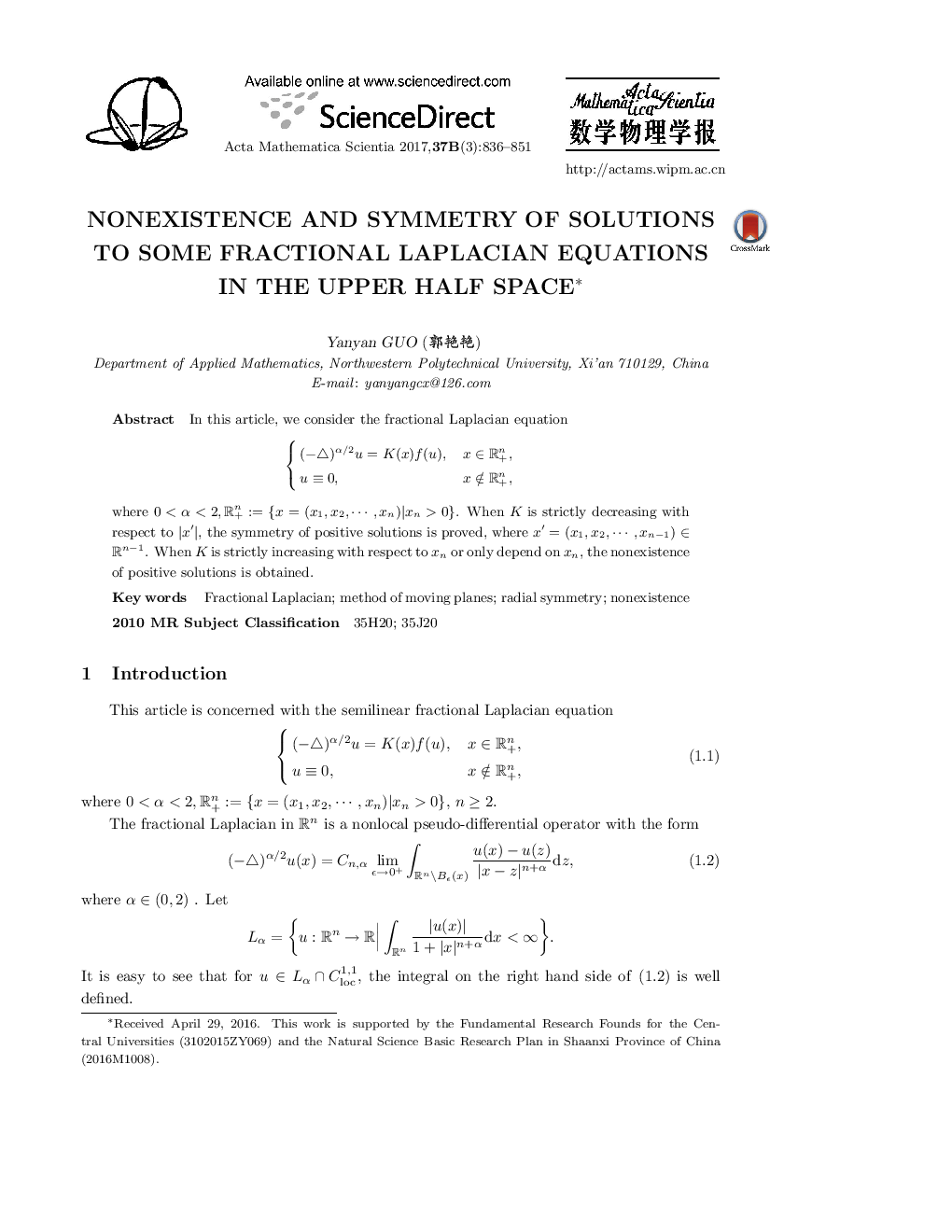 Nonexistence and symmetry of solutions to some fractional laplacian equations in the upper half space