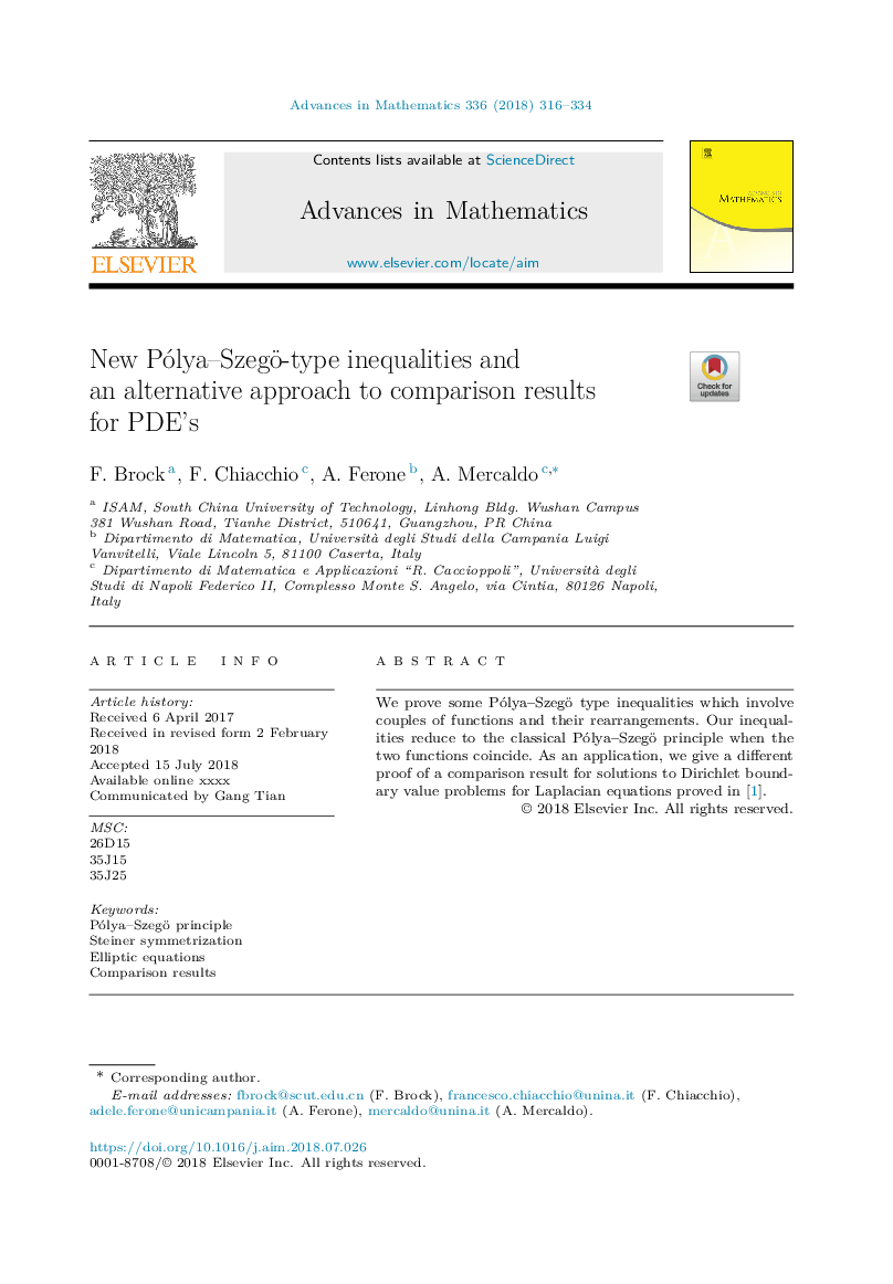 New Pólya-Szegö-type inequalities and an alternative approach to comparison results for PDE's