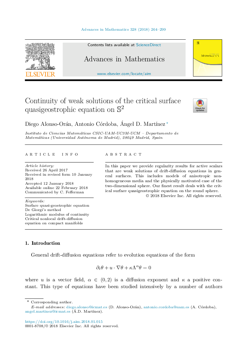 Continuity of weak solutions of the critical surface quasigeostrophic equation on S2