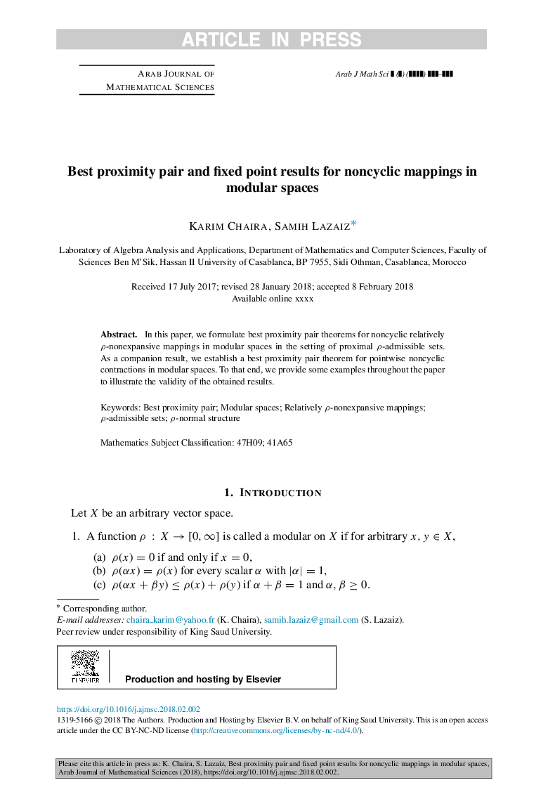 Best proximity pair and fixed point results for noncyclic mappings in modular spaces