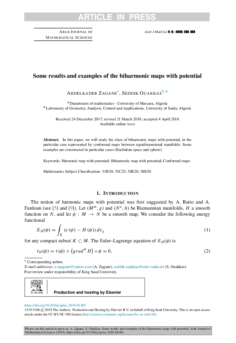 Some results and examples of the biharmonic maps with potential