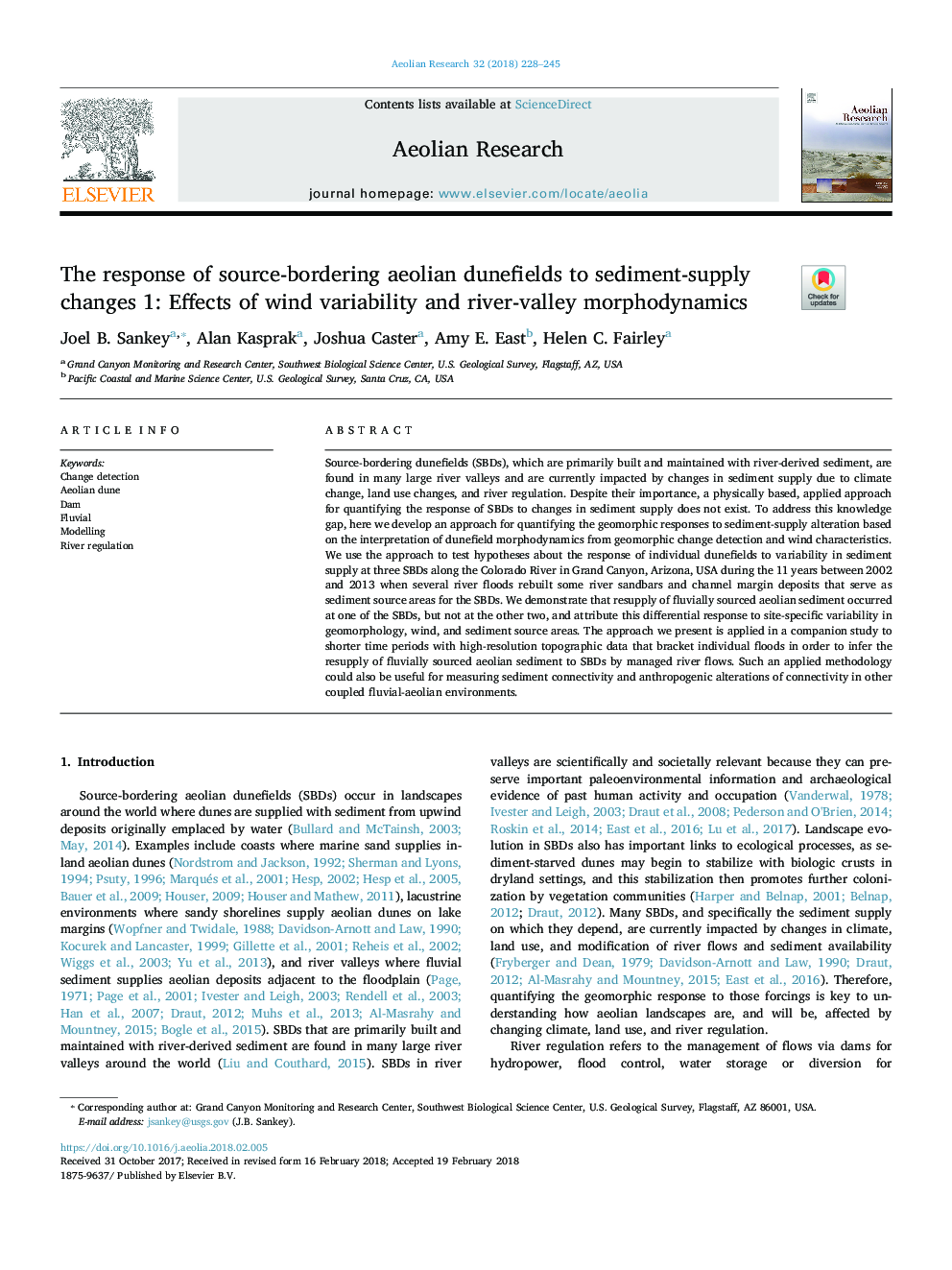 The response of source-bordering aeolian dunefields to sediment-supply changes 1: Effects of wind variability and river-valley morphodynamics