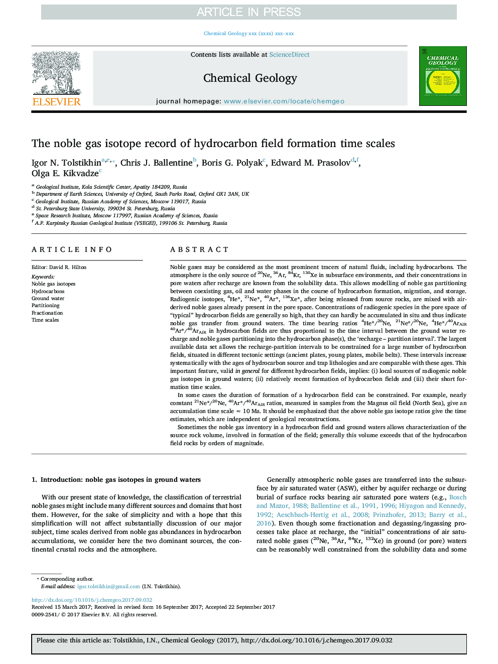 The noble gas isotope record of hydrocarbon field formation time scales