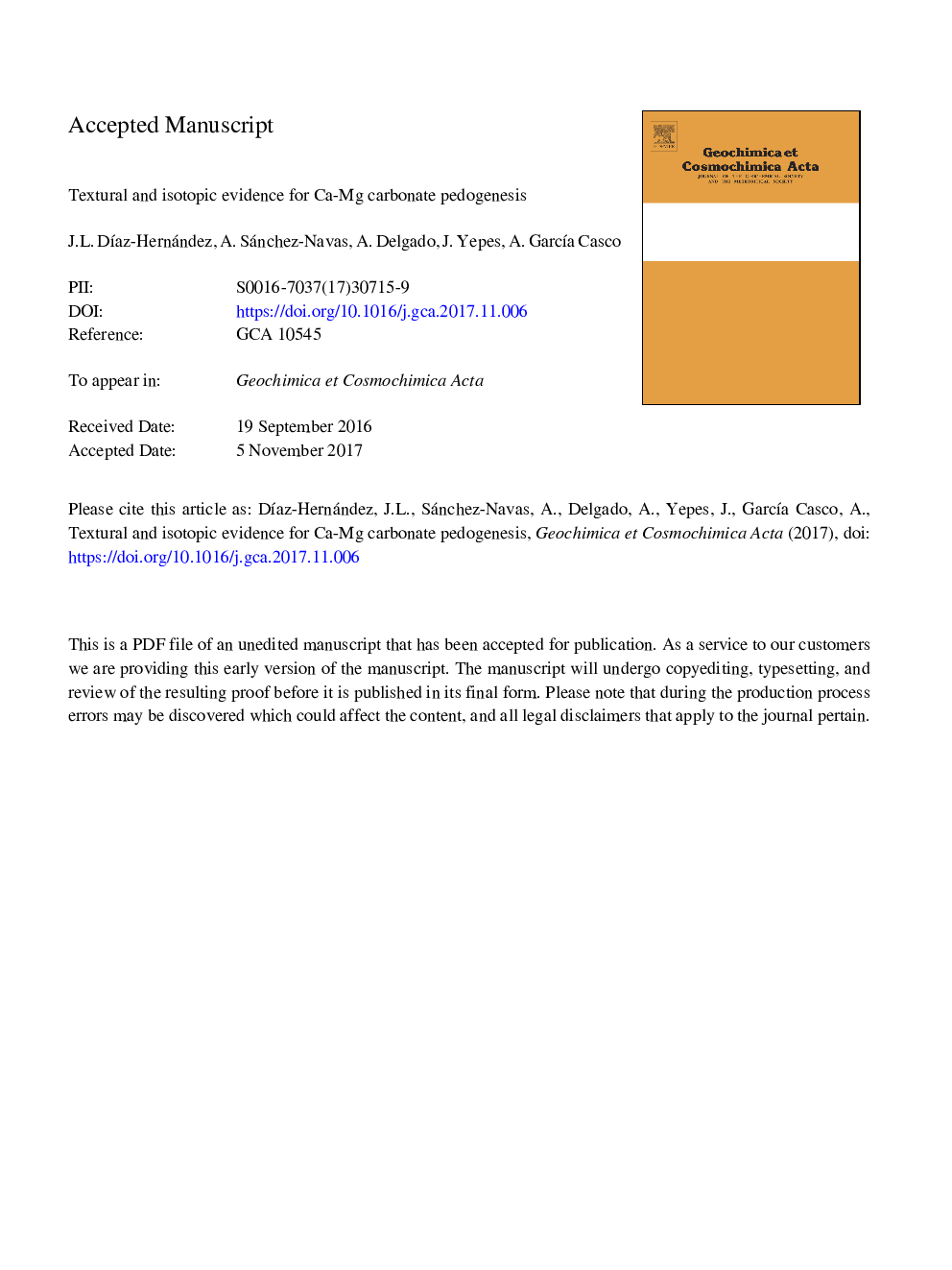 Textural and isotopic evidence for Ca-Mg carbonate pedogenesis