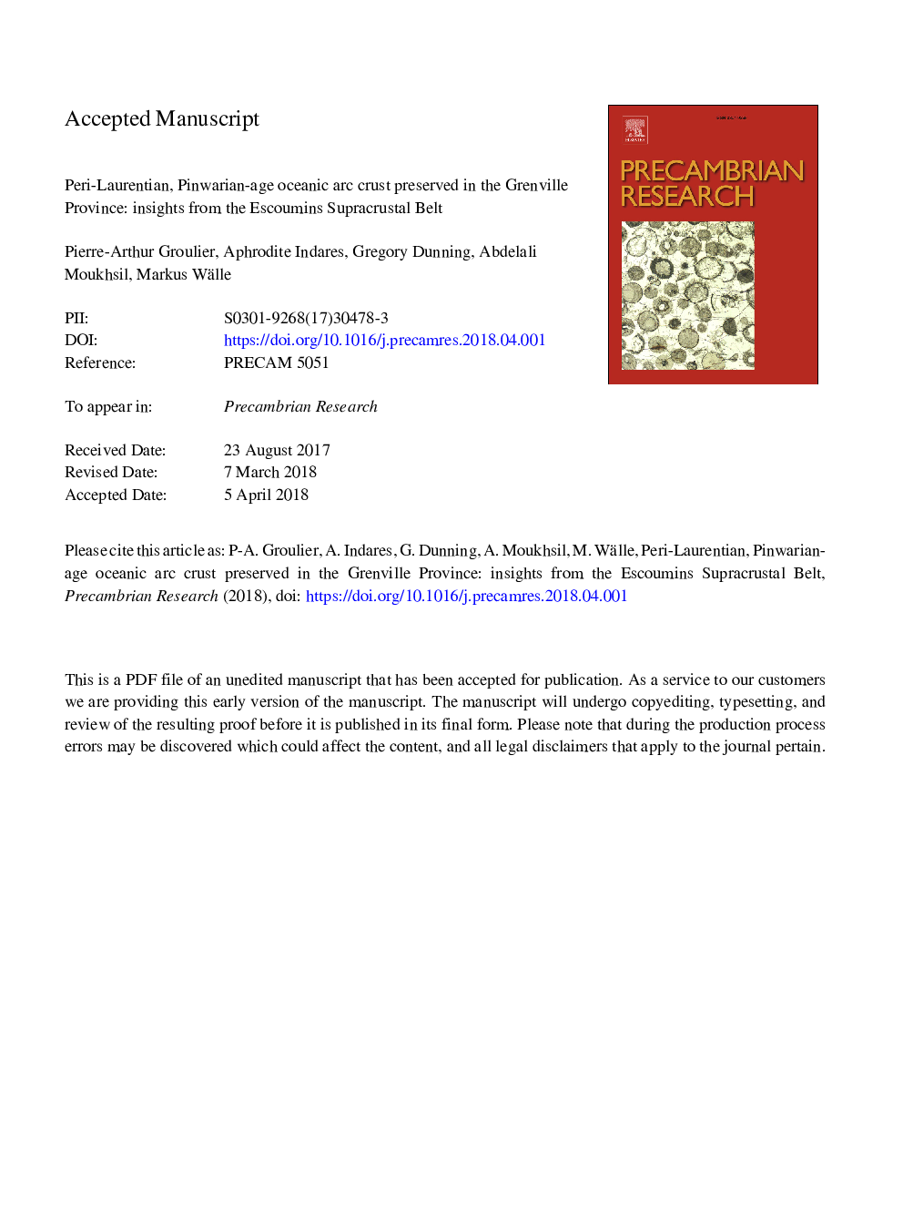پری لورنتیان، پوسته قوس اقیانوسی پینوریان در استان گنبیل حفظ شده است: مقدمه ای از کمربند سوزاننده اسکوئین