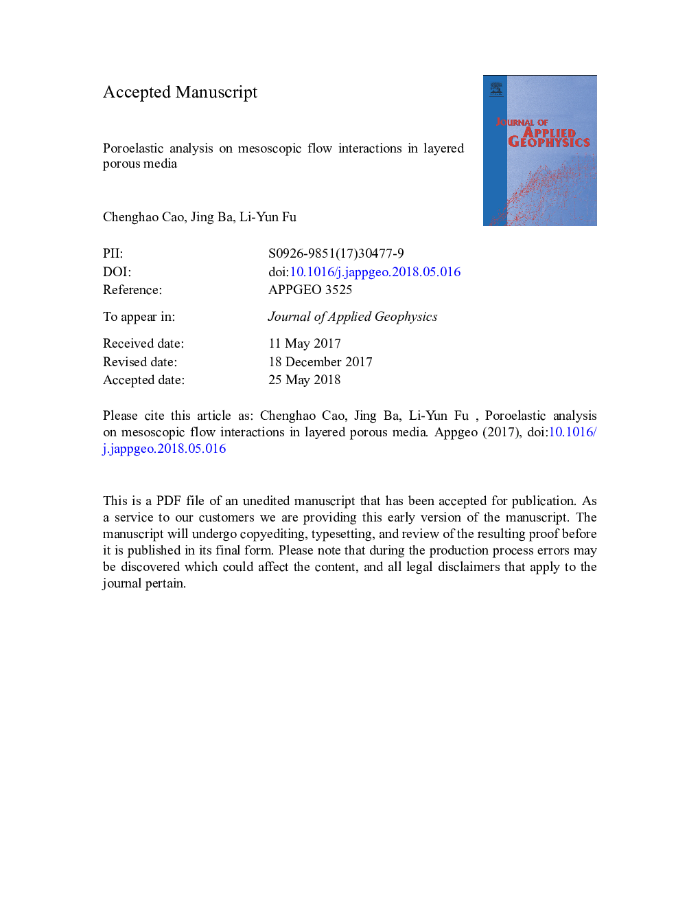 Poroelastic analysis on mesoscopic flow interactions in layered porous media