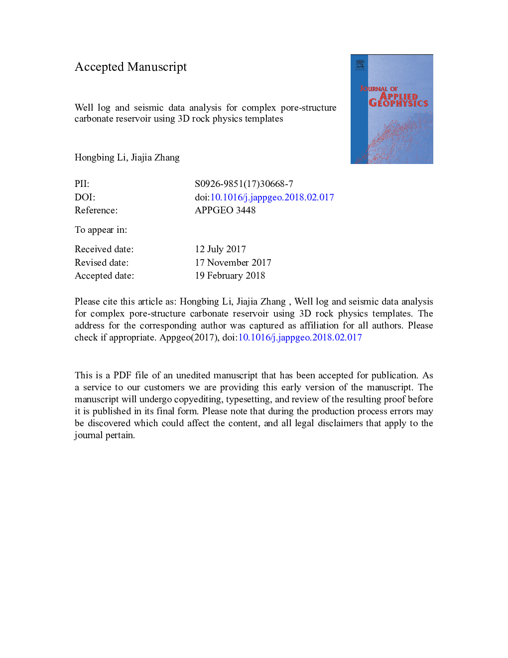 Well log and seismic data analysis for complex pore-structure carbonate reservoir using 3D rock physics templates