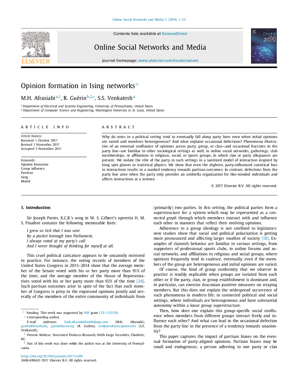 Opinion formation in Ising networks