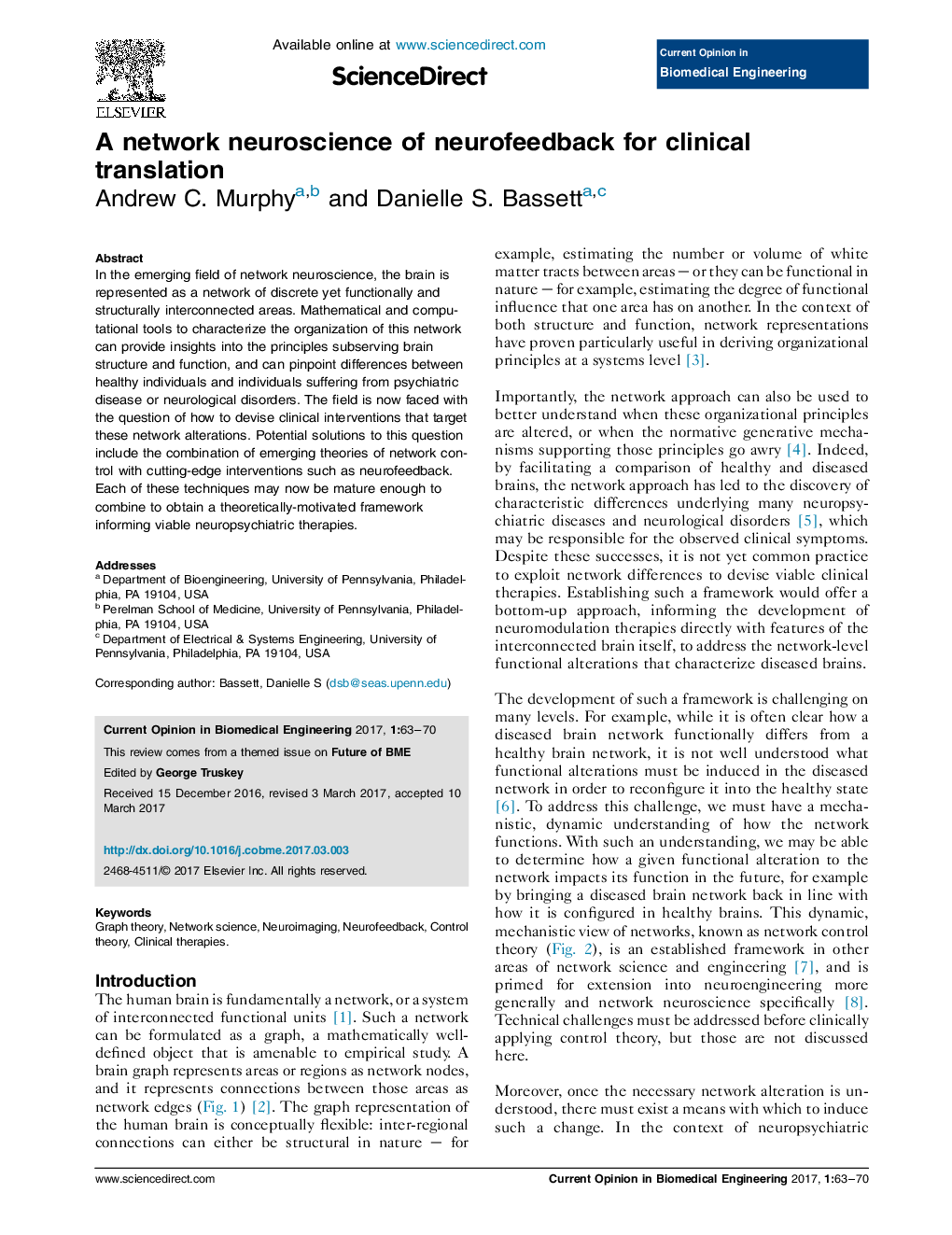 A network neuroscience of neurofeedback for clinical translation