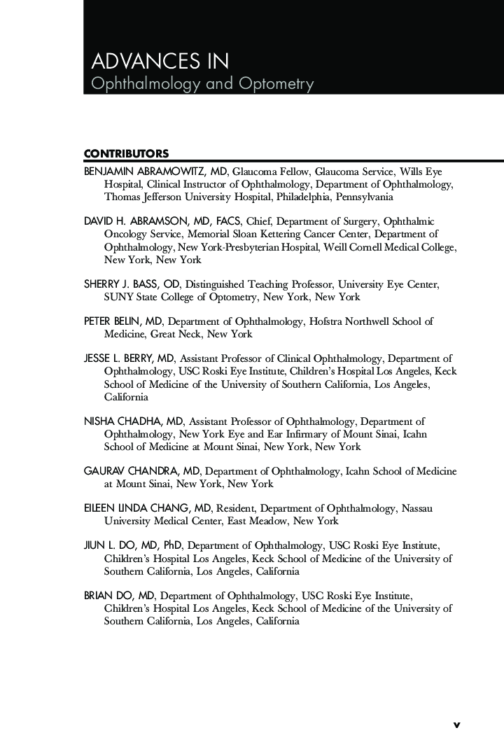 Contributors