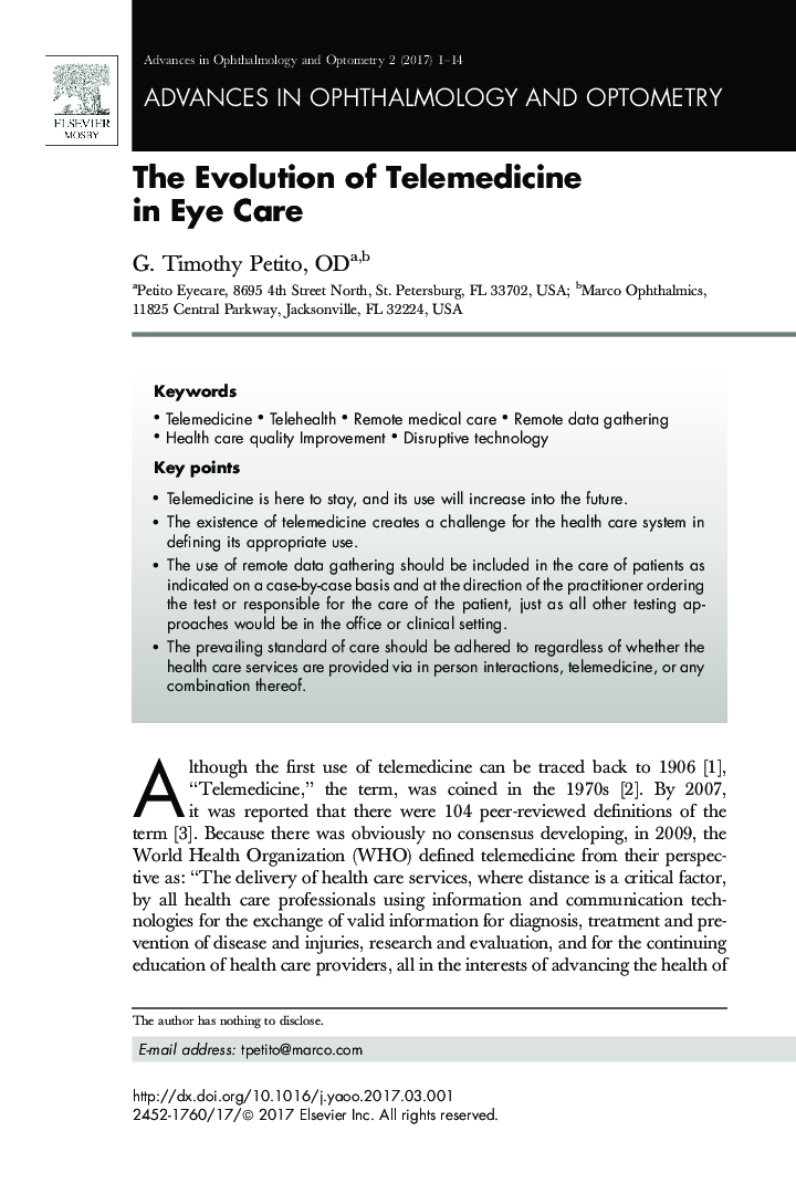 The Evolution of Telemedicine in Eye Care