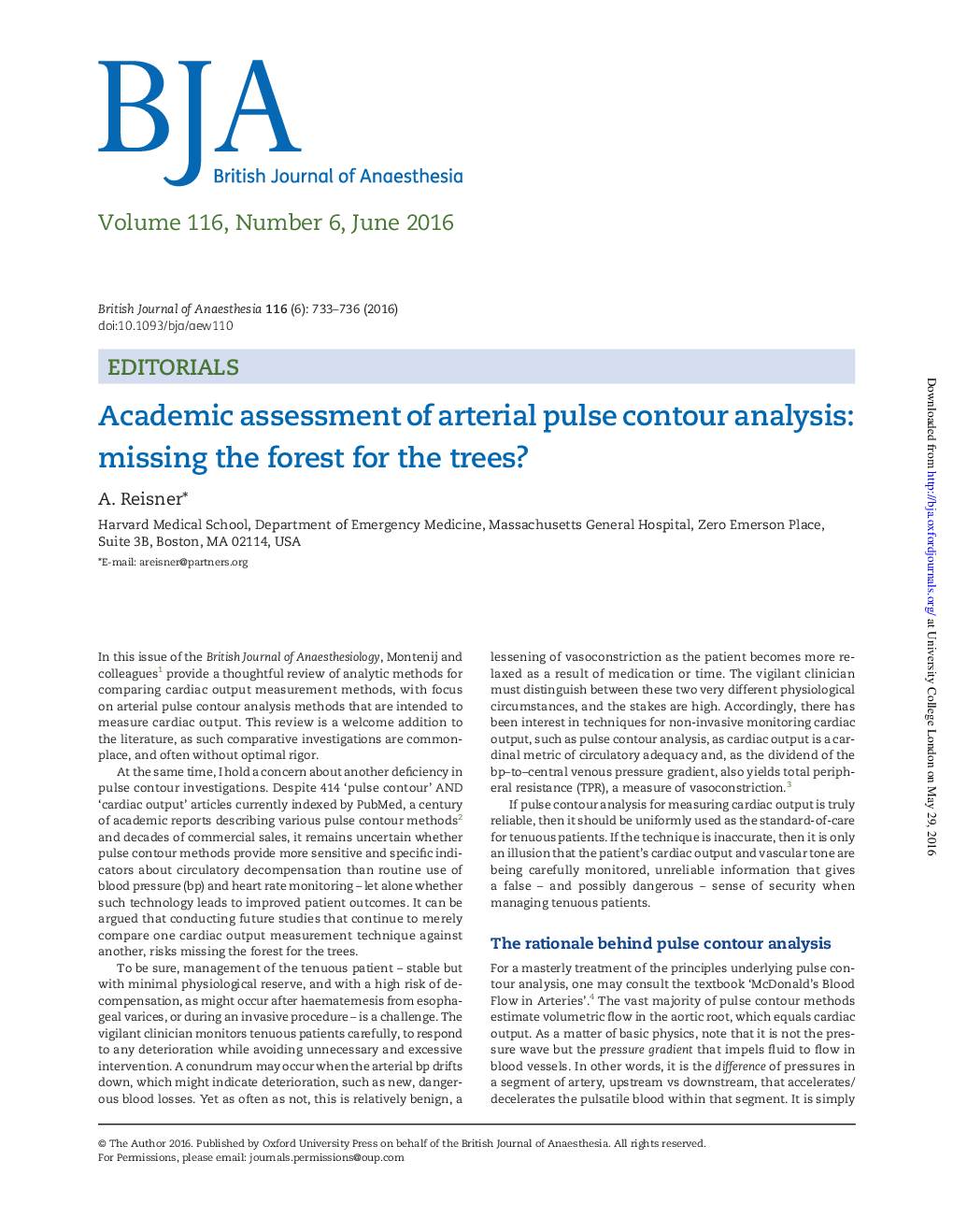 Academic assessment of arterial pulse contour analysis: missing the forest for the trees?