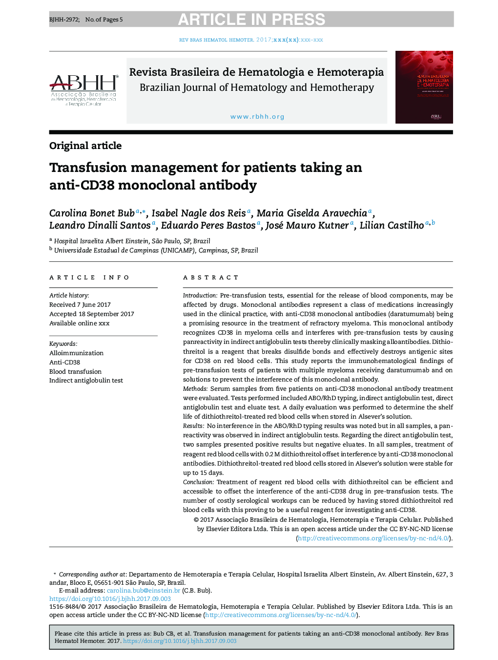 Transfusion management for patients taking an anti-CD38 monoclonal antibody