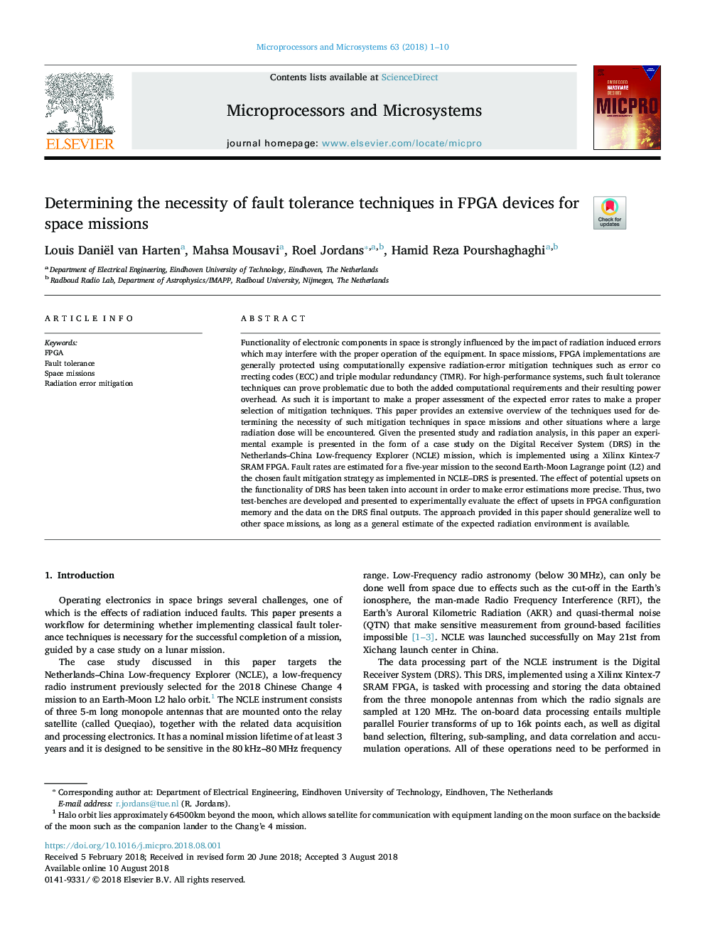 Determining the necessity of fault tolerance techniques in FPGA devices for space missions