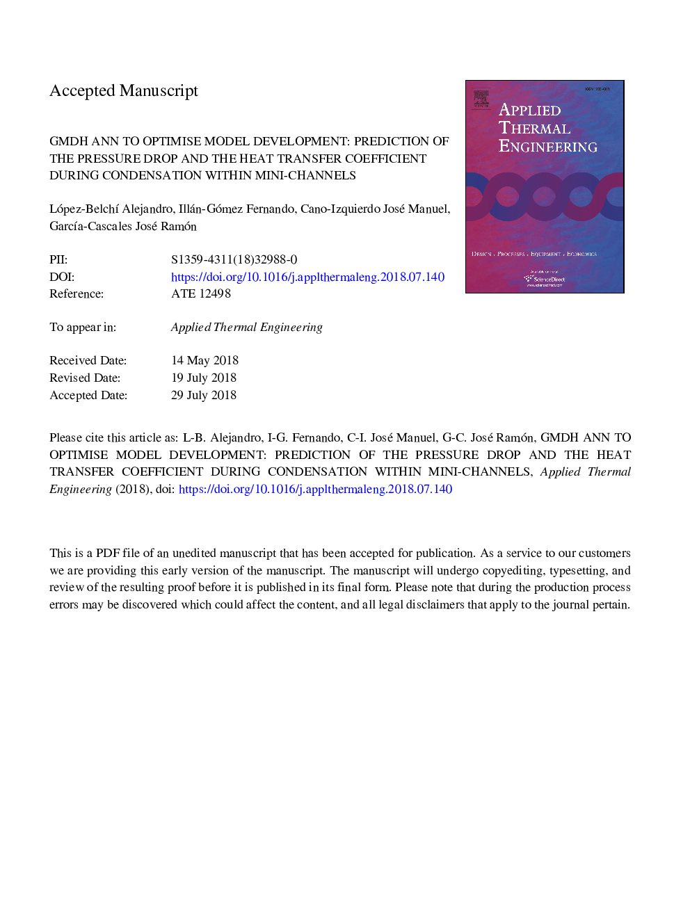 GMDH ANN to optimise model development: Prediction of the pressure drop and the heat transfer coefficient during condensation within mini-channels