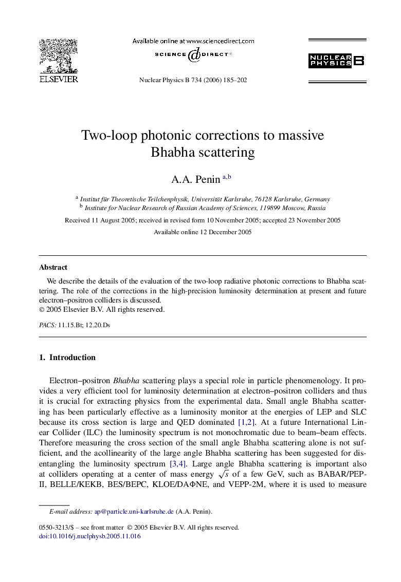 Two-loop photonic corrections to massive Bhabha scattering