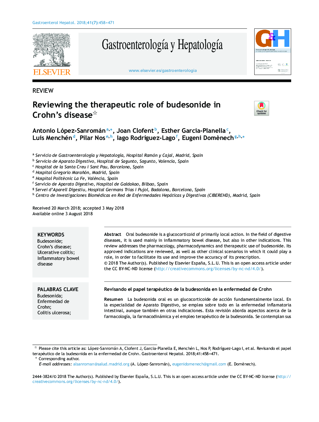 Reviewing the therapeutic role of budesonide in Crohn's disease