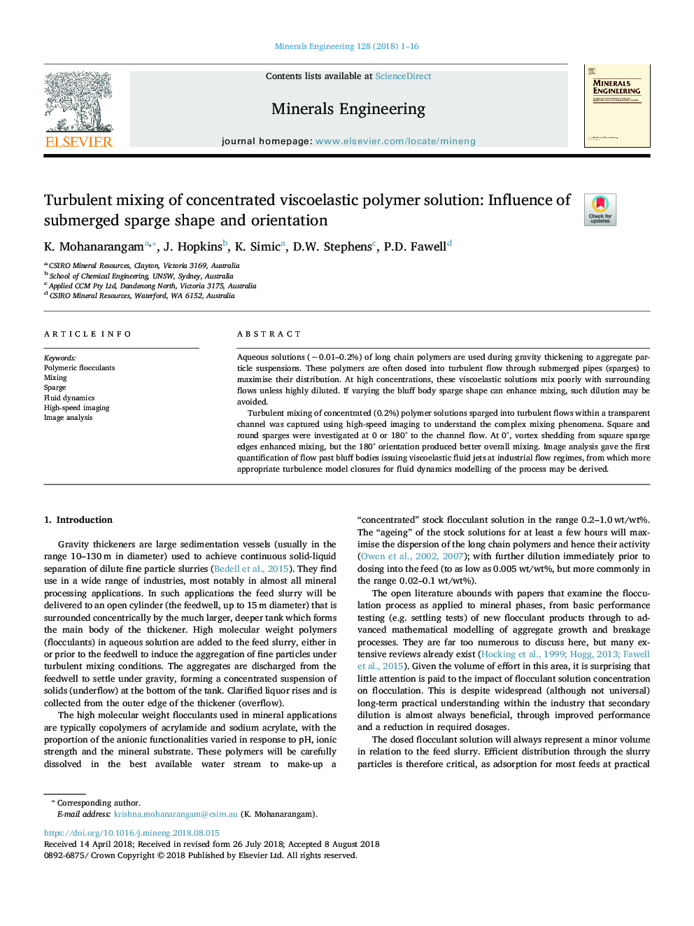 Turbulent mixing of concentrated viscoelastic polymer solution: Influence of submerged sparge shape and orientation