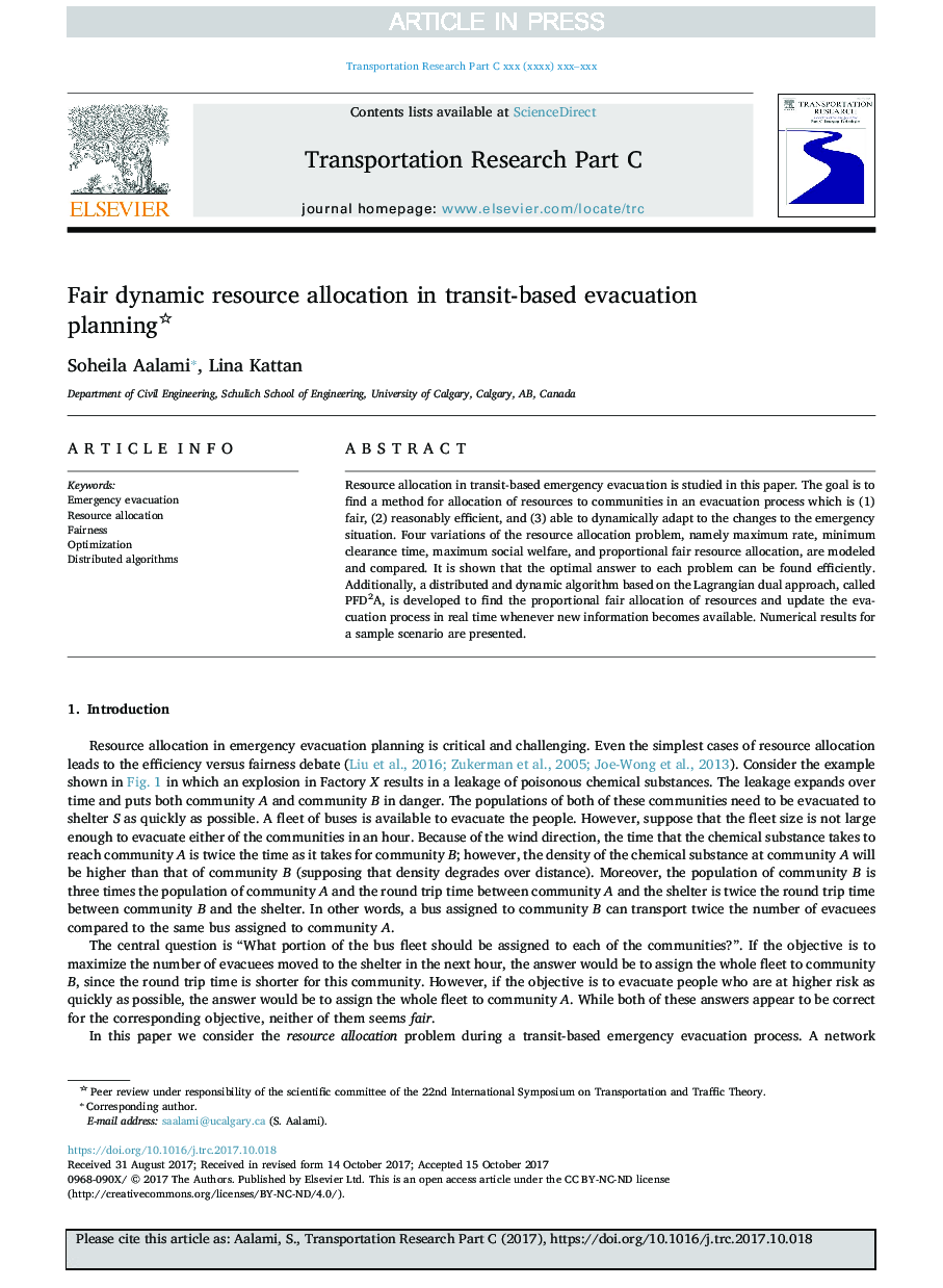 Fair dynamic resource allocation in transit-based evacuation planning