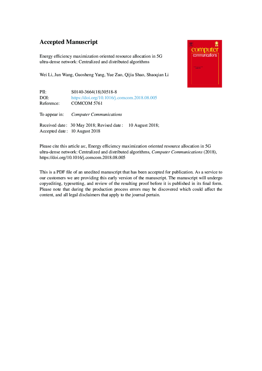 Energy efficiency maximization oriented resource allocation in 5G ultra-dense network: Centralized and distributed algorithms