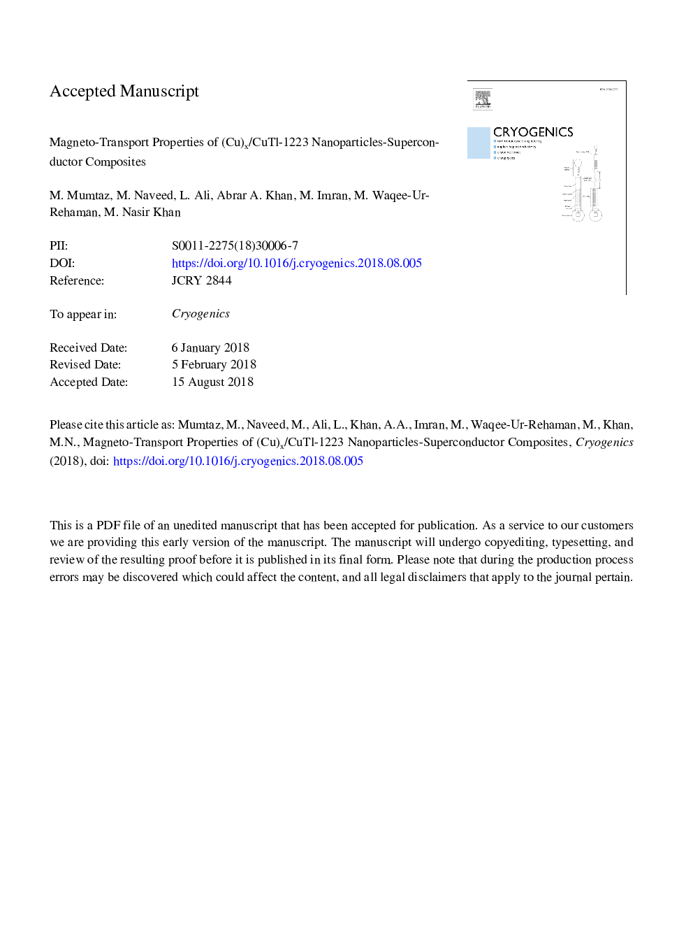 Magneto-transport properties of (Cu)x/CuTl-1223 nanoparticles-superconductor composites