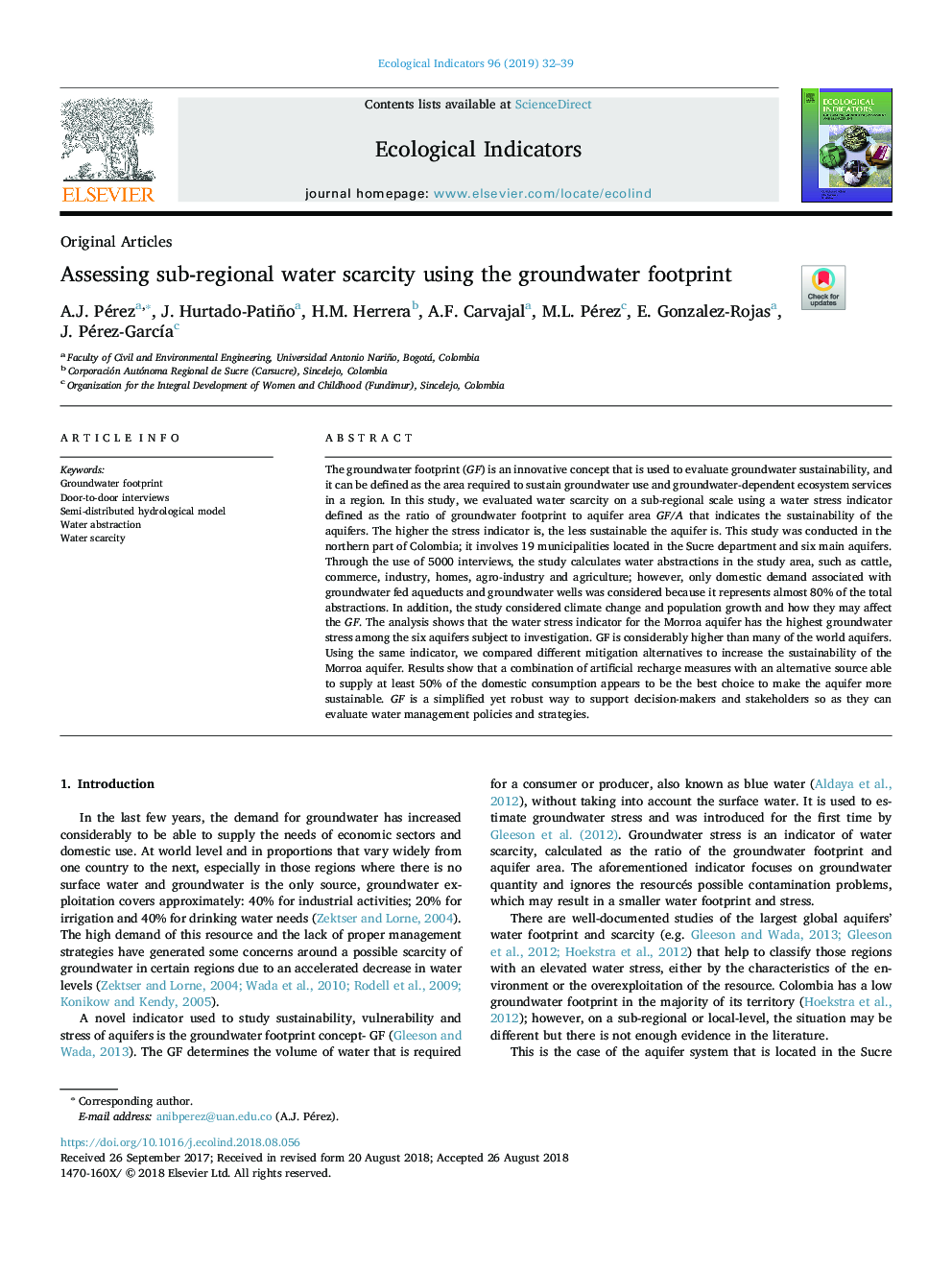 Assessing sub-regional water scarcity using the groundwater footprint