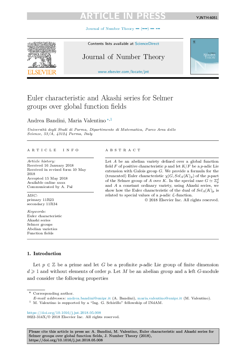 Euler characteristic and Akashi series for Selmer groups over global function fields