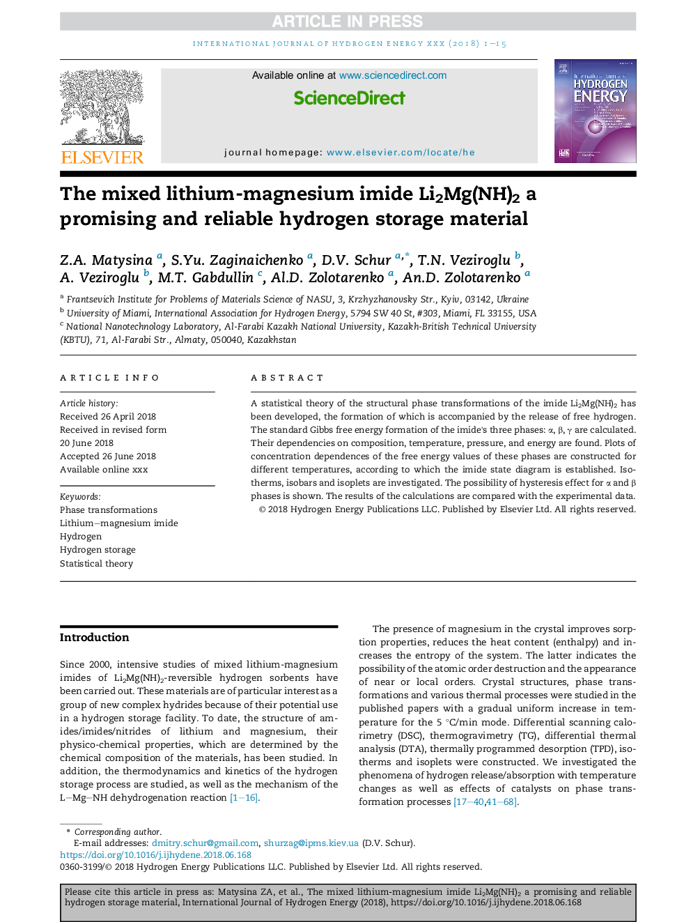 The mixed lithium-magnesium imide Li2Mg(NH)2 a promising and reliable hydrogen storage material