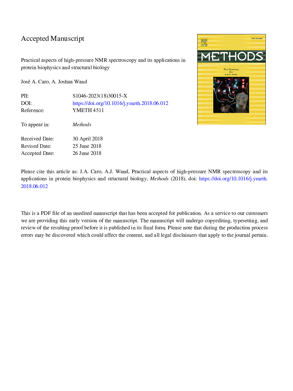 Practical aspects of high-pressure NMR spectroscopy and its applications in protein biophysics and structural biology