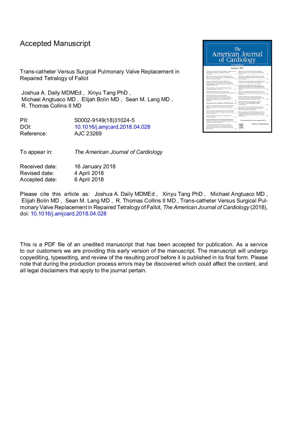 Transcatheter Versus Surgical Pulmonary Valve Replacement in Repaired Tetralogy of Fallot
