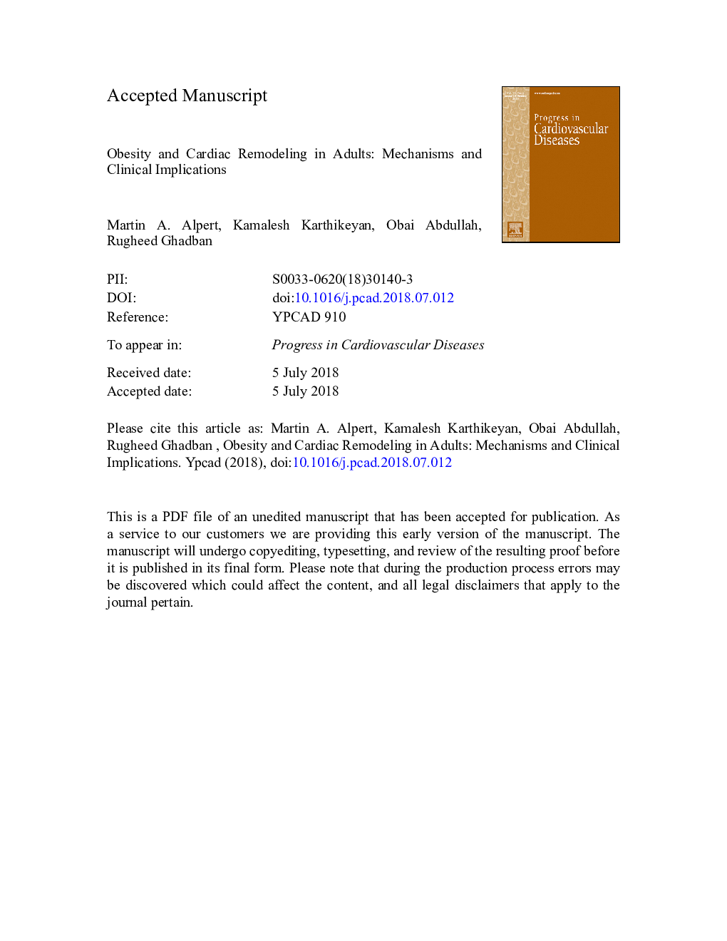 Obesity and Cardiac Remodeling in Adults: Mechanisms and Clinical Implications