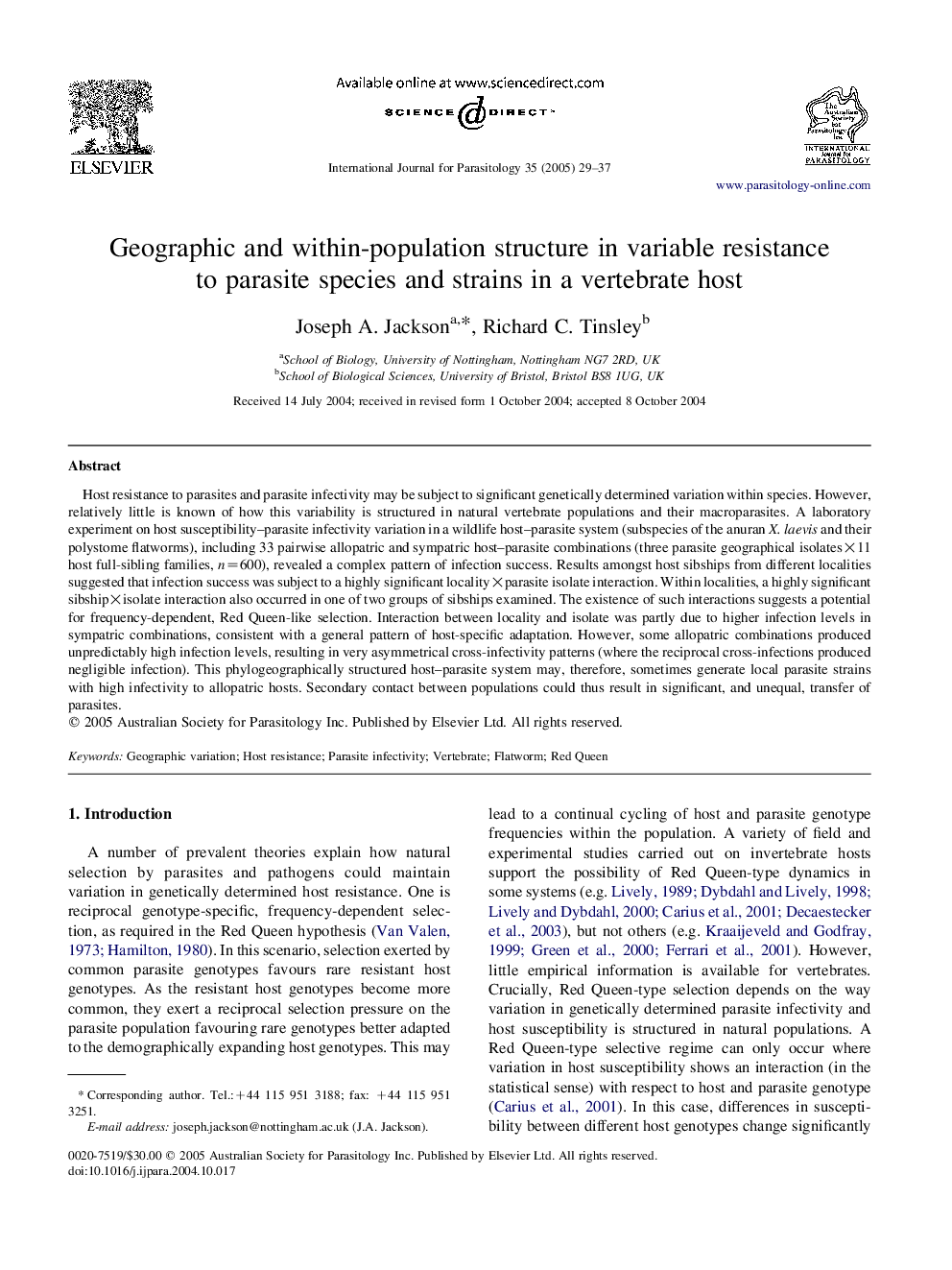 Geographic and within-population structure in variable resistance to parasite species and strains in a vertebrate host