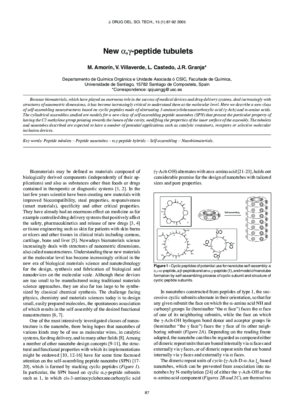 New Î±,Î³-peptide tubulets