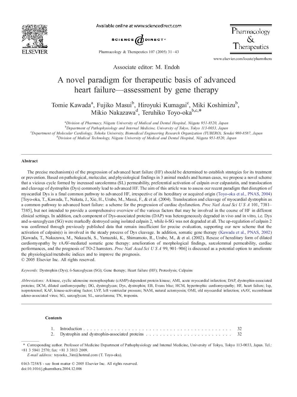 A novel paradigm for therapeutic basis of advanced heart failure-assessment by gene therapy