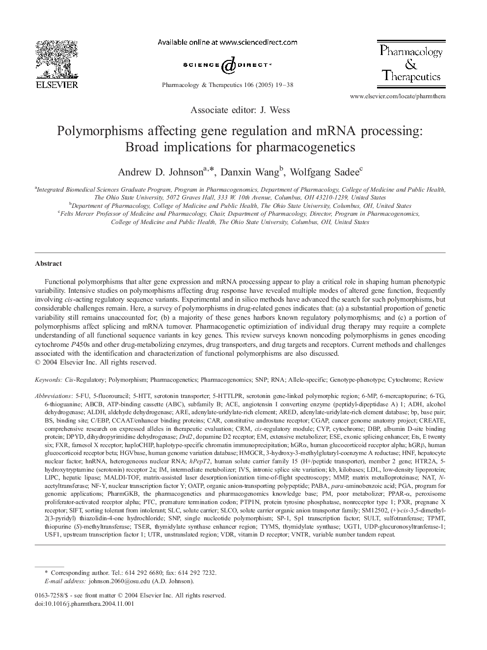 Polymorphisms affecting gene regulation and mRNA processing: Broad implications for pharmacogenetics