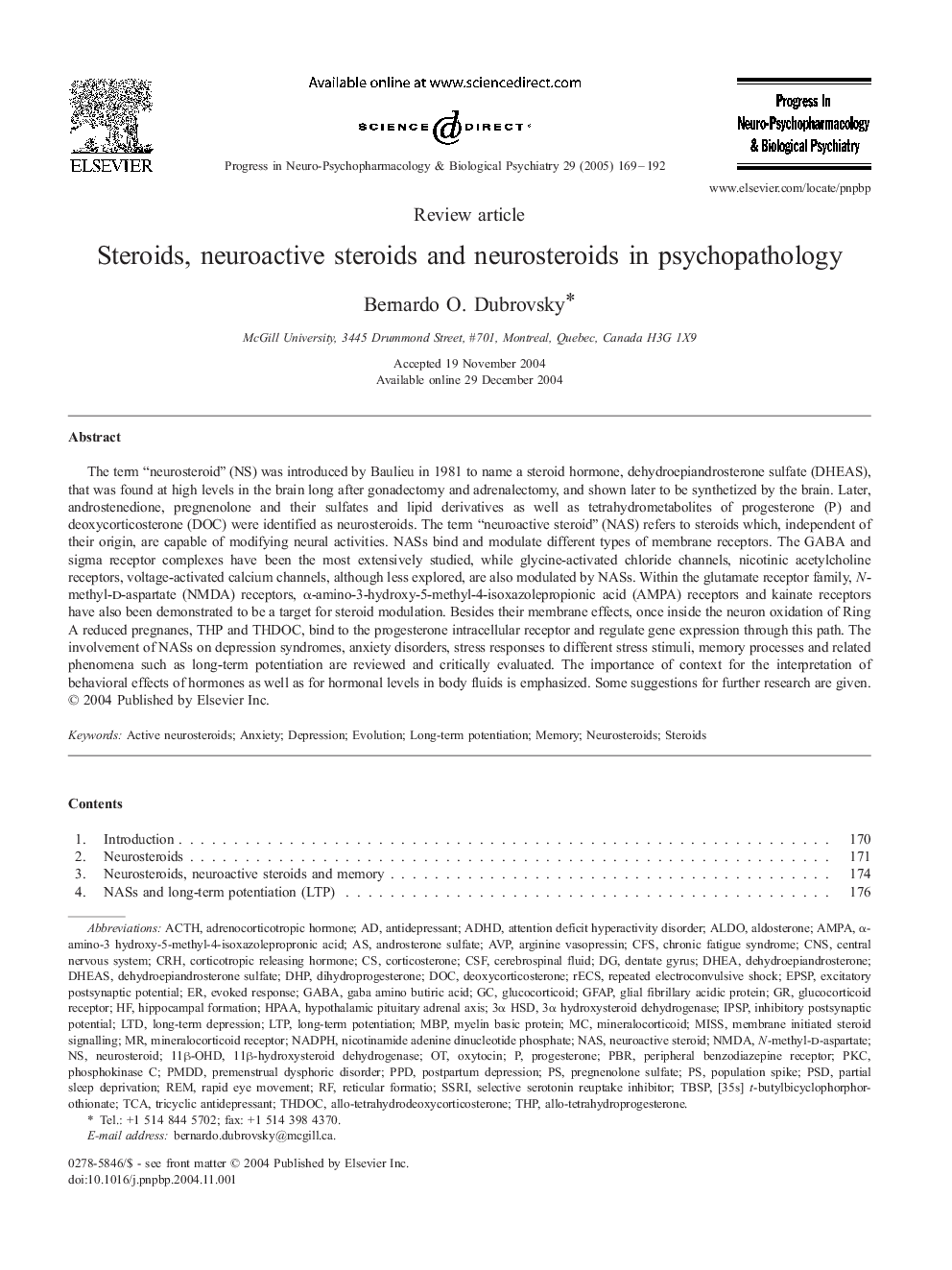 Steroids, neuroactive steroids and neurosteroids in psychopathology