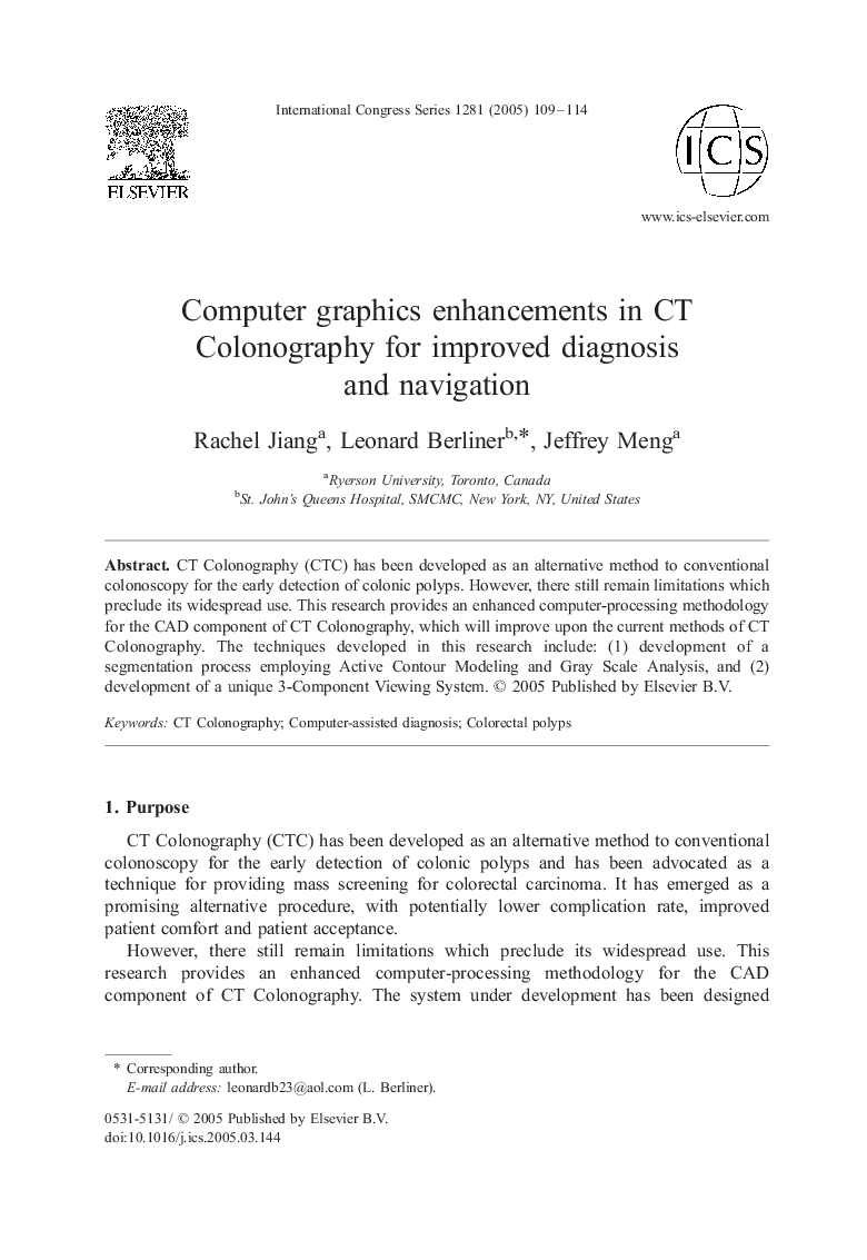 Computer graphics enhancements in CT Colonography for improved diagnosis and navigation