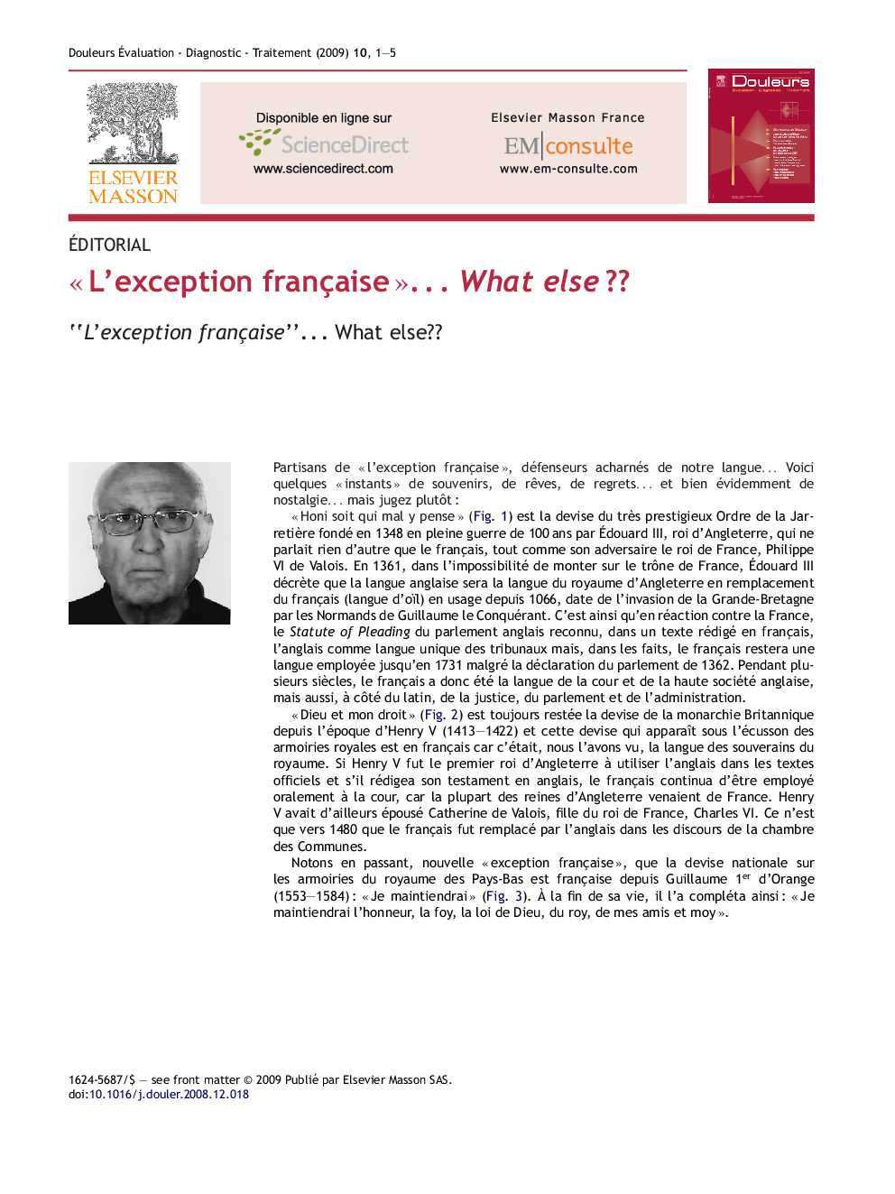 عکس صفحه اول مقاله: « L'exception française »⦠What else ?? « L'exception française »⦠What else ??
