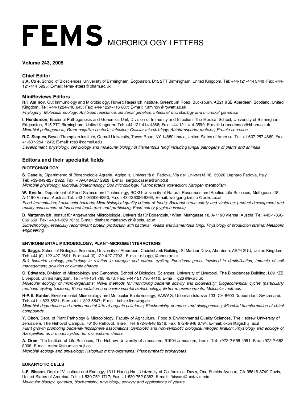 عکس صفحه اول مقاله: Editorial board Editorial board