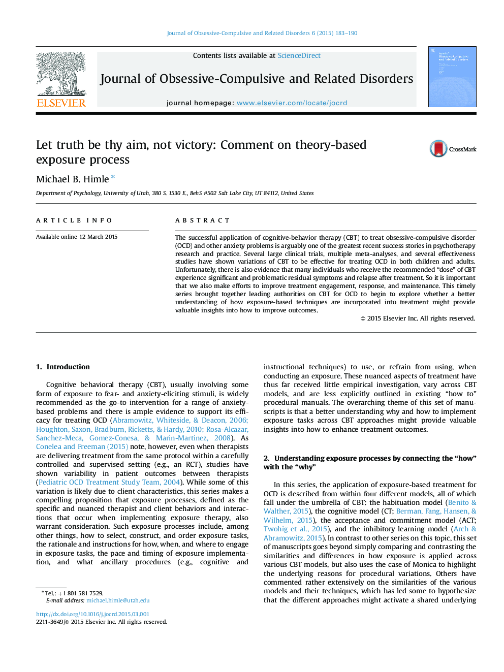 Let truth be thy aim, not victory: Comment on theory-based exposure process