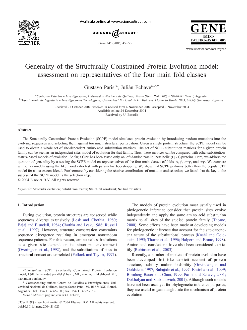 Generality of the Structurally Constrained Protein Evolution model: assessment on representatives of the four main fold classes