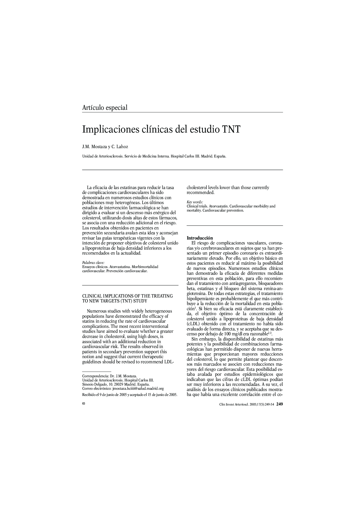 Implicaciones clÃ­nicas del estudio TNT