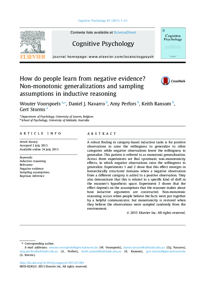 How do people learn from negative evidence? Non-monotonic generalizations and sampling assumptions in inductive reasoning