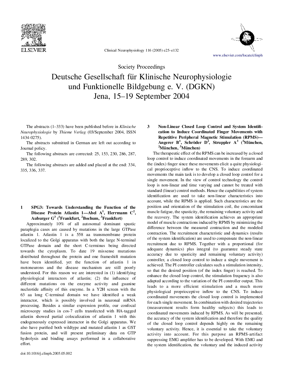 Deutsche Gesellschaft fur Klinische Neurophysiologie und Funktionelle Bildgebunge. V. (DGKN)