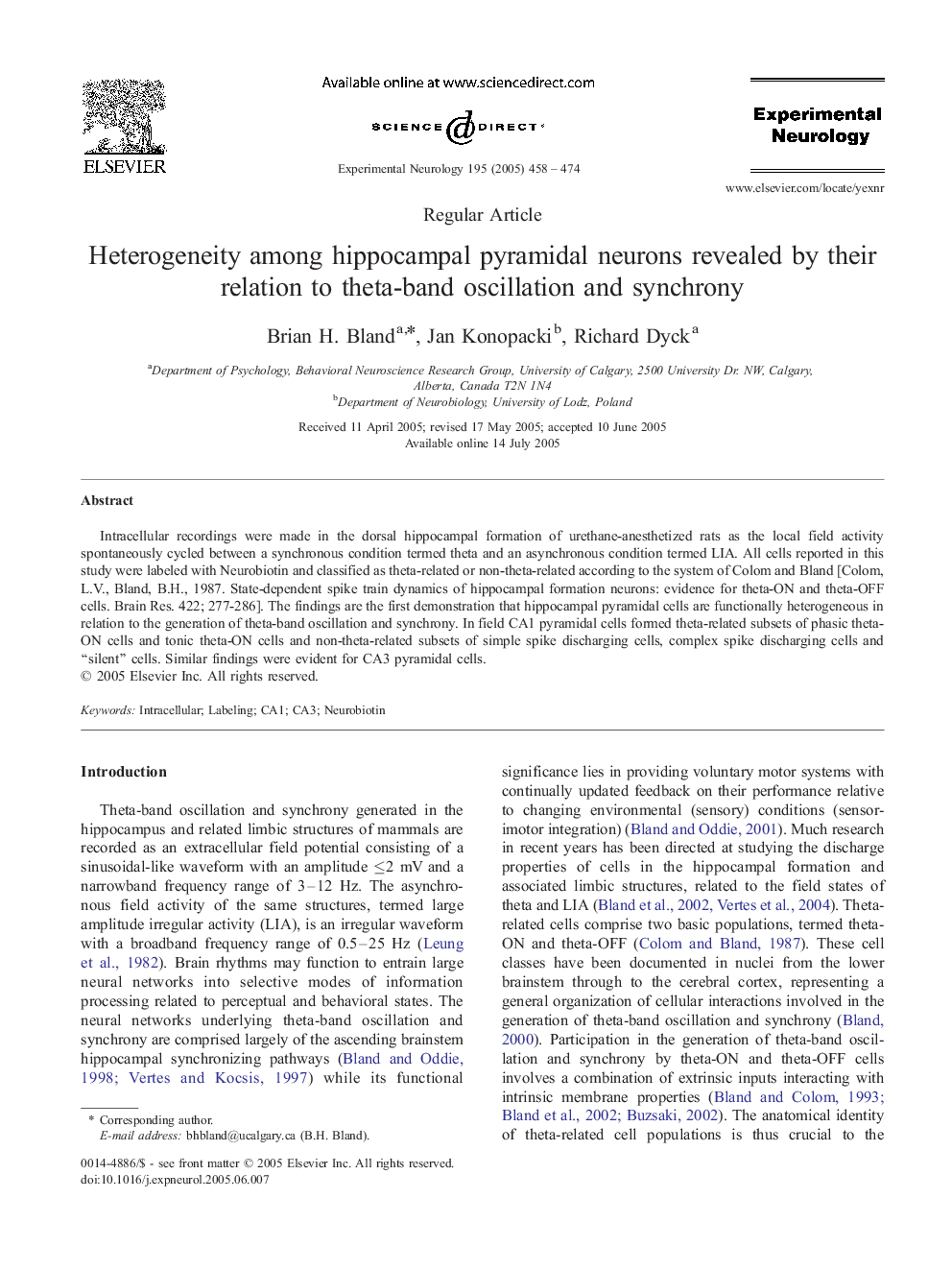 Heterogeneity among hippocampal pyramidal neurons revealed by their relation to theta-band oscillation and synchrony