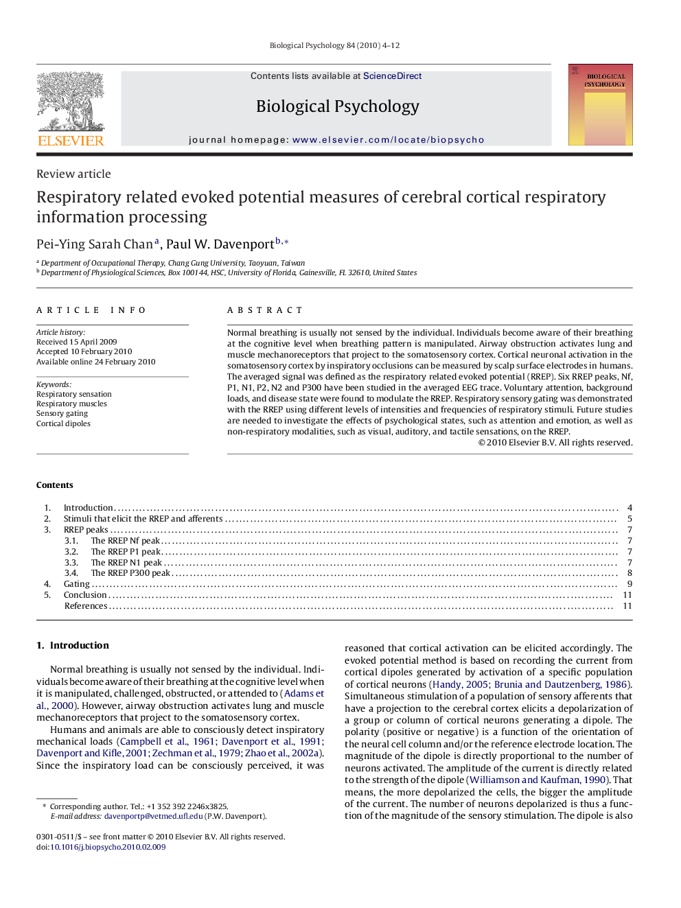 Respiratory related evoked potential measures of cerebral cortical respiratory information processing