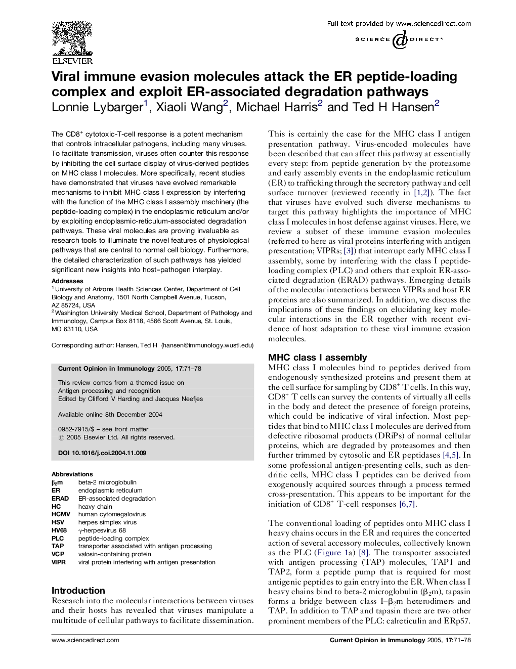 Viral immune evasion molecules attack the ER peptide-loading complex and exploit ER-associated degradation pathways